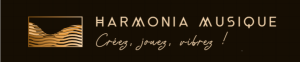 Logo Harmonia Musique : créez, jouez, vibrez
